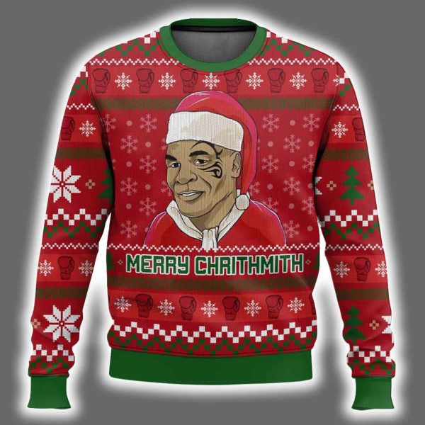 Mike Tyson Merry Chrithmith Ugly Christmas Sweater 2