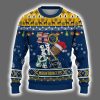 Mountaineers Football HO HO HO Ugly Christmas Sweater 2