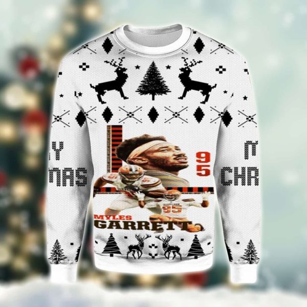 Myles Garret Browns Ugly Christmas Sweater 2