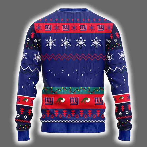 NY Giants Grnch Hand Ugly Christmas Sweater 3