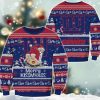 NY Giants Merry Kissmyass Santa Claus Ugly Christmas Sweater 2