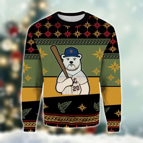 NY Mets Pete Alonso Ugly Christmas Sweater 2