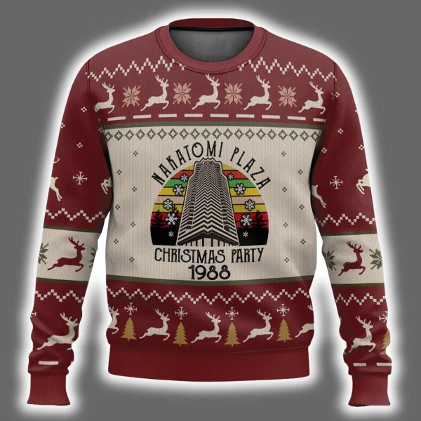 Nakatomi Christmas Party 1988 Die Hard Ugly Christmas Sweater 2