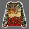 Napping Cat Ugly Christmas Sweater 3