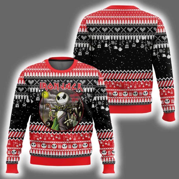 Nightmare Before Christmas Iron Jack Ugly Christmas Sweater