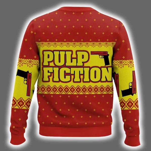 Oh Im Sorry Did I Break Your Concentration Pulp Fiction Ugly Christmas Sweater 3
