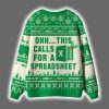 Ohh This Calls For A Spreadsheet Christmas Cardigan 3