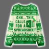 Ohh This Calls For A Spreadsheet Ugly Christmas Sweater 2