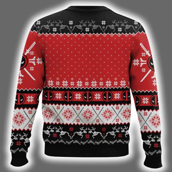 Once Upon A Deadpool Ugly Christmas Sweater 3