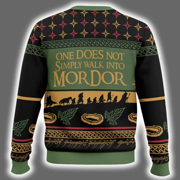 One Does Not Simply Walk Into Mordor The Lord Of The Rings Ugly Christmas Sweater 3