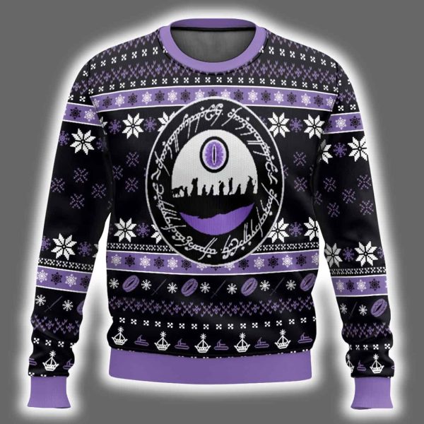 One Ring Sauron The Lord Of The Rings Ugly Christmas Sweater 2
