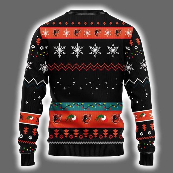 Orioles Grnch Hand Ugly Christmas Sweater 3