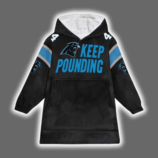 Panthers Keep Pounding McMillan 4 Blanket Hoodie 2