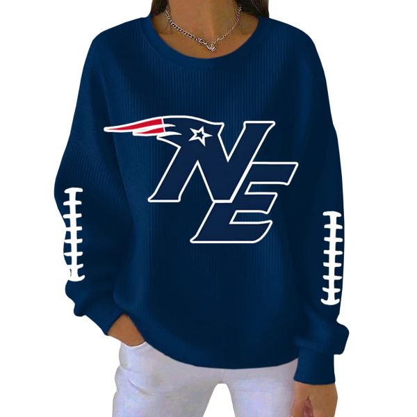 Patriots NE Football Pit Striped Sweatshirt 2