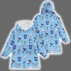 Pattern J.A 17 Buffalo Football Unisex Blanket Hoodie