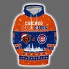 Personalized Bears x Cubs Christmas Hoodie 2