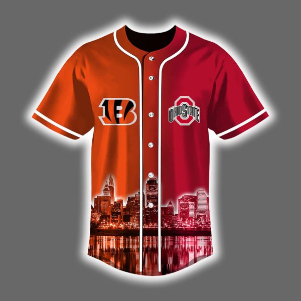 Personalized Bengals x Ohio State Skyline Jersey 2