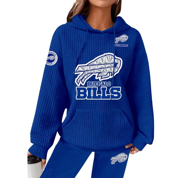 Personalized Bills 2025 2026 Cold Front Waffle Hoodie 2