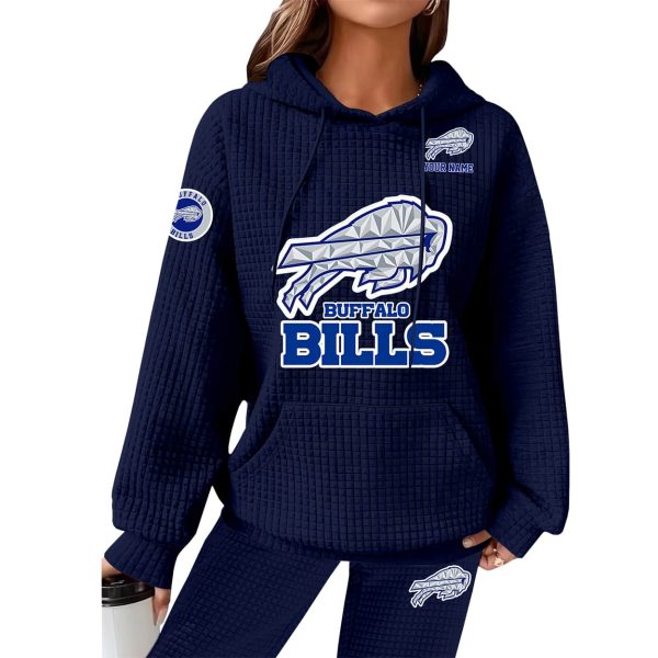 Personalized Bills 2025 2026 Cold Front Waffle Hoodie 4