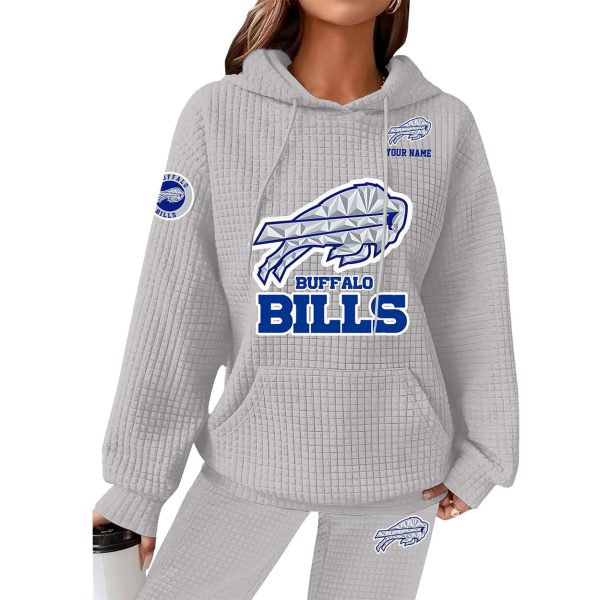 Personalized Bills 2025 2026 Cold Front Waffle Hoodie 5