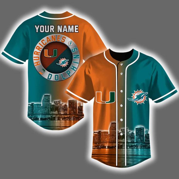 Personalized Dolphins x Hurricanes Skyline Jersey