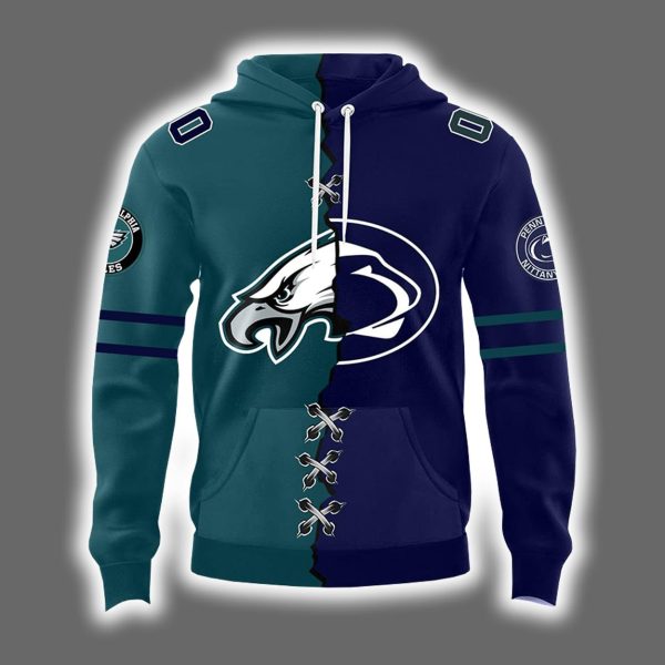 Personalized Eagles x Nittany Lions Hoodie 2