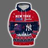 Personalized NY Giants x Yankees Christmas Hoodie 2