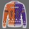 Personalized Orioles x Ravens Ugly Christmas Sweater 3