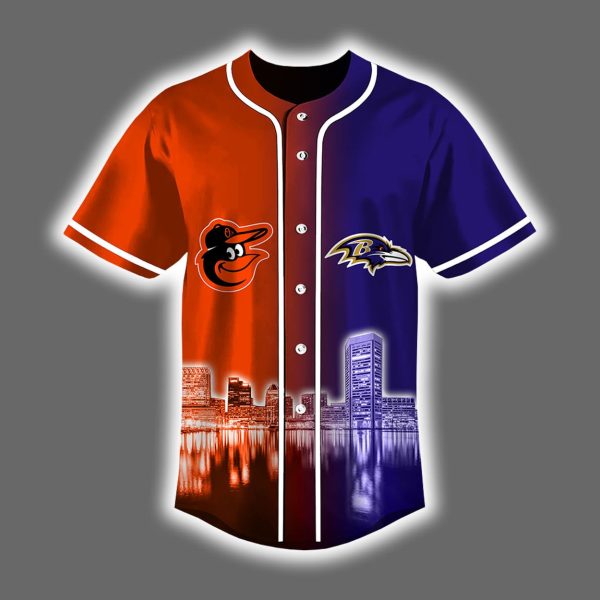 Personalized Ravens x Orioles Skyline Jersey 2