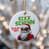 Personalized Santan 6 7 Six Seven 2025 Ceramic Ornament 2