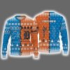 Personalized Tigers x Lions Ugly Christmas Sweater