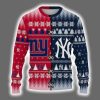 Personalized Yankees x Giants Ugly Christmas Sweater 2