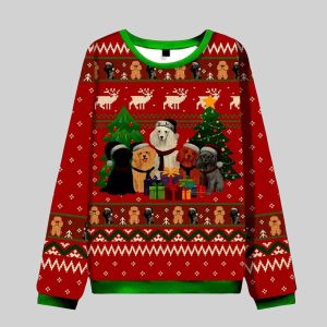 Dogs Gathering Ugly Christmas Sweater
