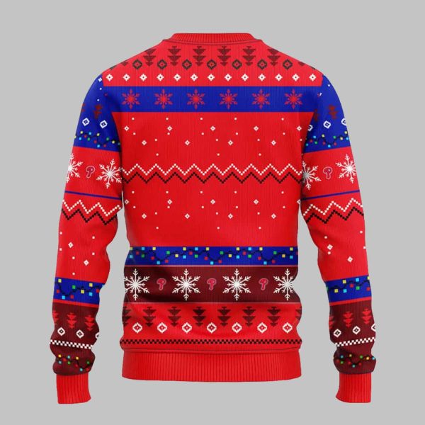 Phillies HoHoHo Mickey Christmas Ugly Sweater1