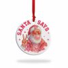 Pink Santa Says Six Seven 6 7 2025 Christmas Ornament