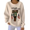 Portland Frog 2028 Ribbed Round Neck Sweatshirt 6