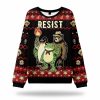 Portland Frog Bear Penguin Resist Ugly Christmas Sweater 2