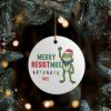 Portland Frog Merry Resistmas Christmas Ornament 2