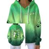 Portland Frog Resist Gradient Ribbed Hoodie