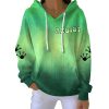 Portland Frog Resist Gradient Ribbed Hoodie 2