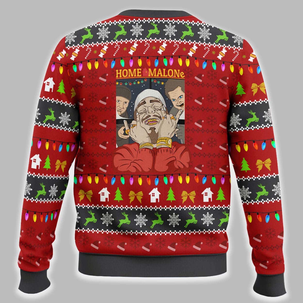 Post Malone Home Malone Ugly Christmas Sweater 3 Post Malone Home Malone Ugly Christmas Sweater2