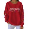 Probably Just Gonna Jingle Some Of The Way Tired Christmas Pit Striped Sweatshirt
