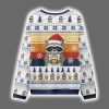 Raccoon Drinking Beer Ugly Christmas Sweater 3