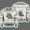 Racoon I Require Books Ugly Christmas Sweater