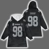 Raiders Maxx Crosby 98 Captain Blanket Hoodie