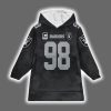 Raiders Maxx Crosby 98 Captain Blanket Hoodie 2