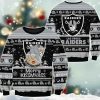 Raiders Merry Kissmyass Santa Claus Ugly Christmas Sweater 2