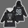 Raiders Nation Crosby 98 Unisex Blanket Hoodie