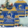 Rams Merry Kissmyass Santa Claus Ugly Christmas Sweater 2