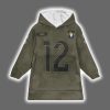 Rams Puka Nacua 12 Salute to Service Blanket Hoodie 2